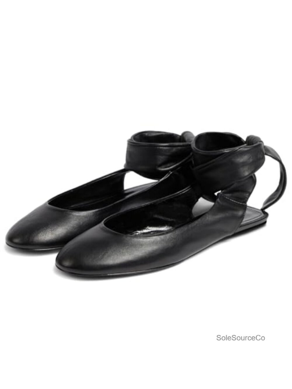 Women's Lace Up Ballet Flats Round Toe Synthetic Everyday Shoes